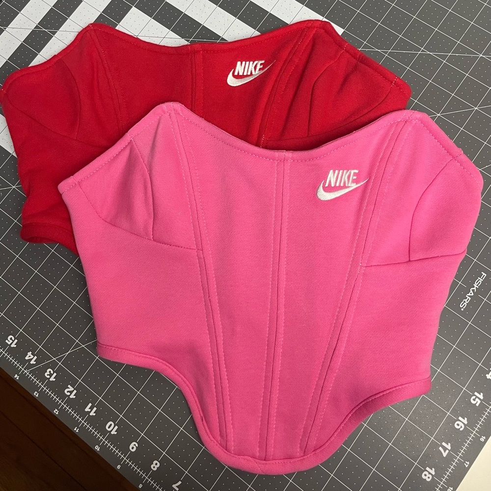 Bundle Of 2 Women’s Repurposed Nike Corsets Size M